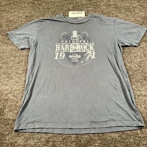 Hard Rock Hotel T Shirt Mens XL Blue Los Cabos Graphic Print Cotton Crew Neck